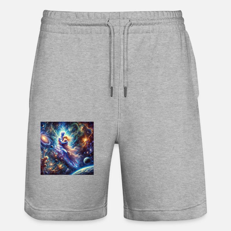 5EBAF71E 6C1A 47B3 BB1E 49B9DD25A6B8 - Stanley/Stella Trainer Unisex Organic Jogging Shorts - heather grey