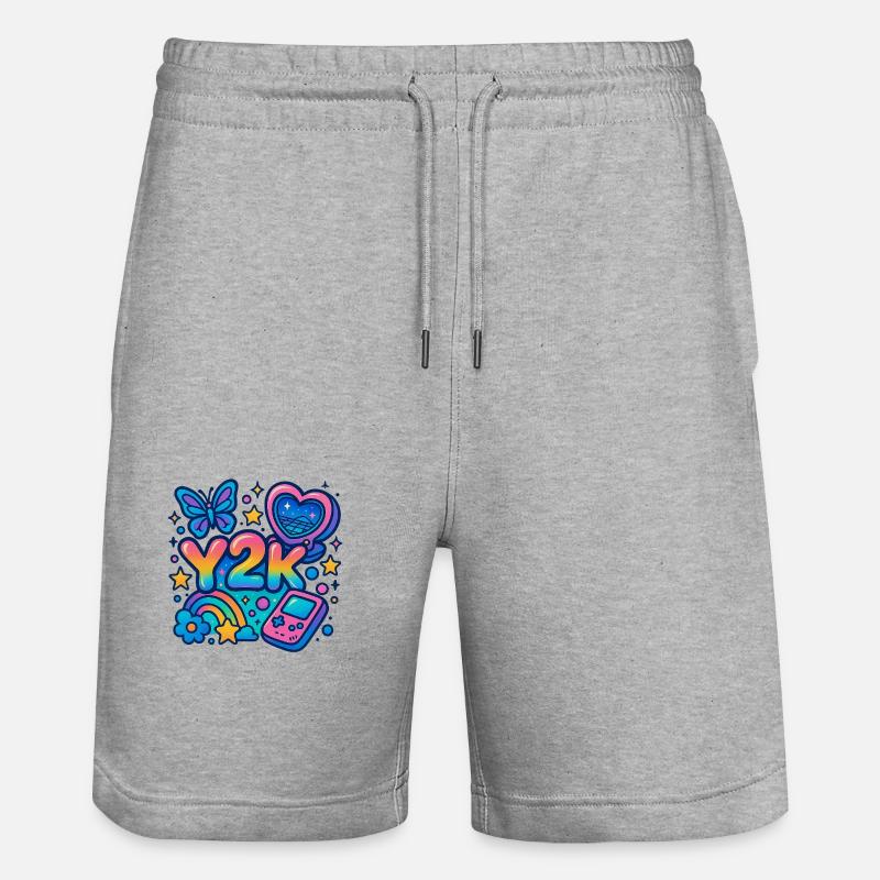 Y2K - Short de jogging bio TRAINER Stanley/Stella unisexe - gris chiné