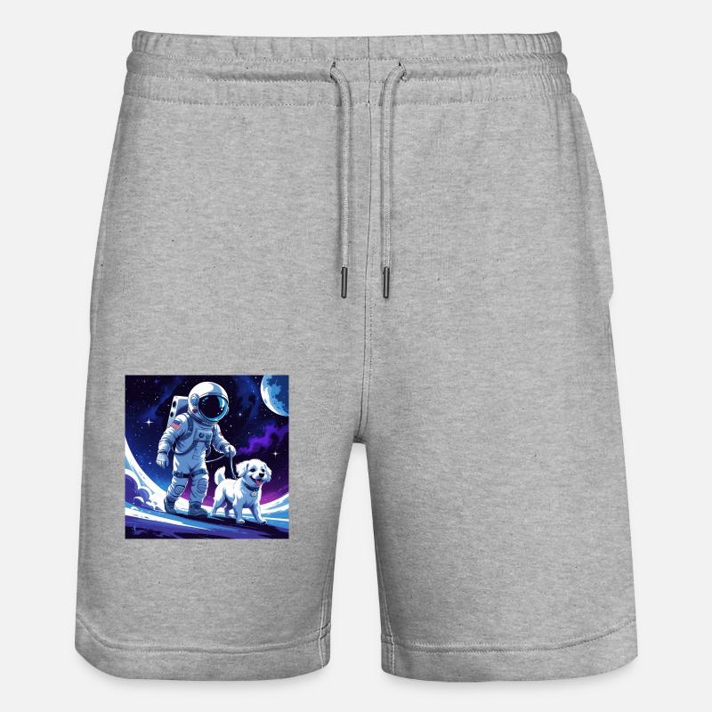 moonwalk - Short de jogging bio TRAINER Stanley/Stella unisexe - gris chiné