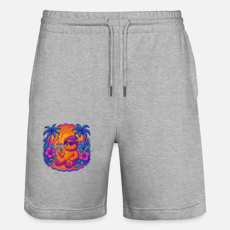DésherberTeddy - Short de jogging bio TRAINER Stanley/Stella unisexe - gris chiné
