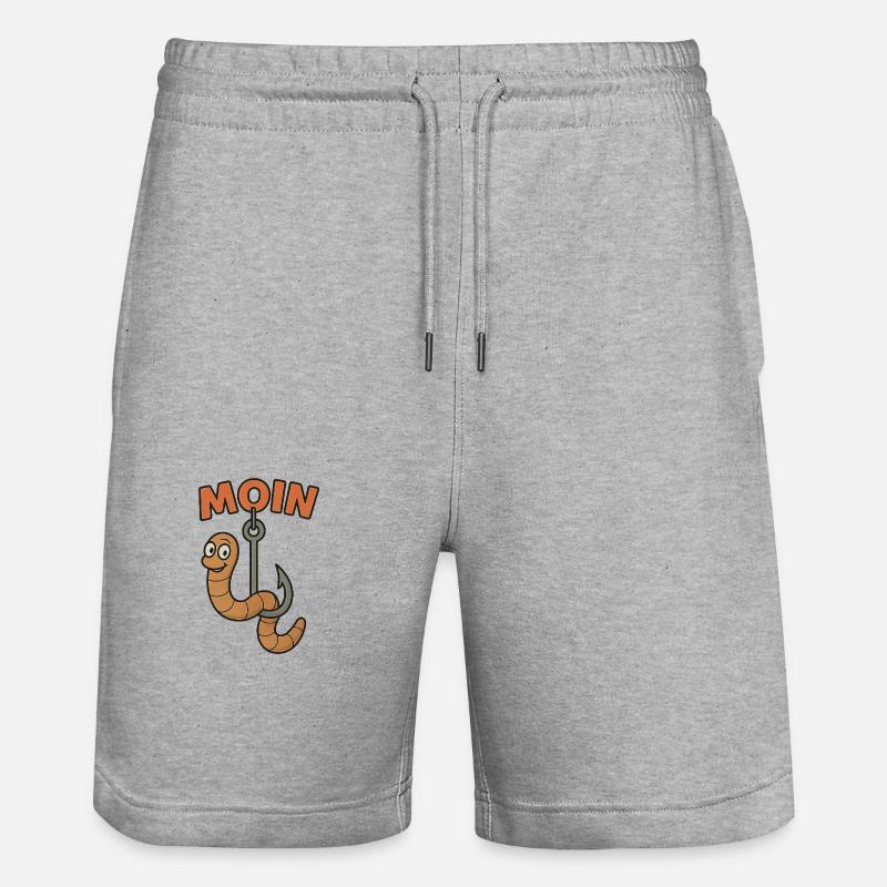 Moin Wurm - Stanley/Stella Unisex Bio Joggingshorts Trainer  - Grau meliert