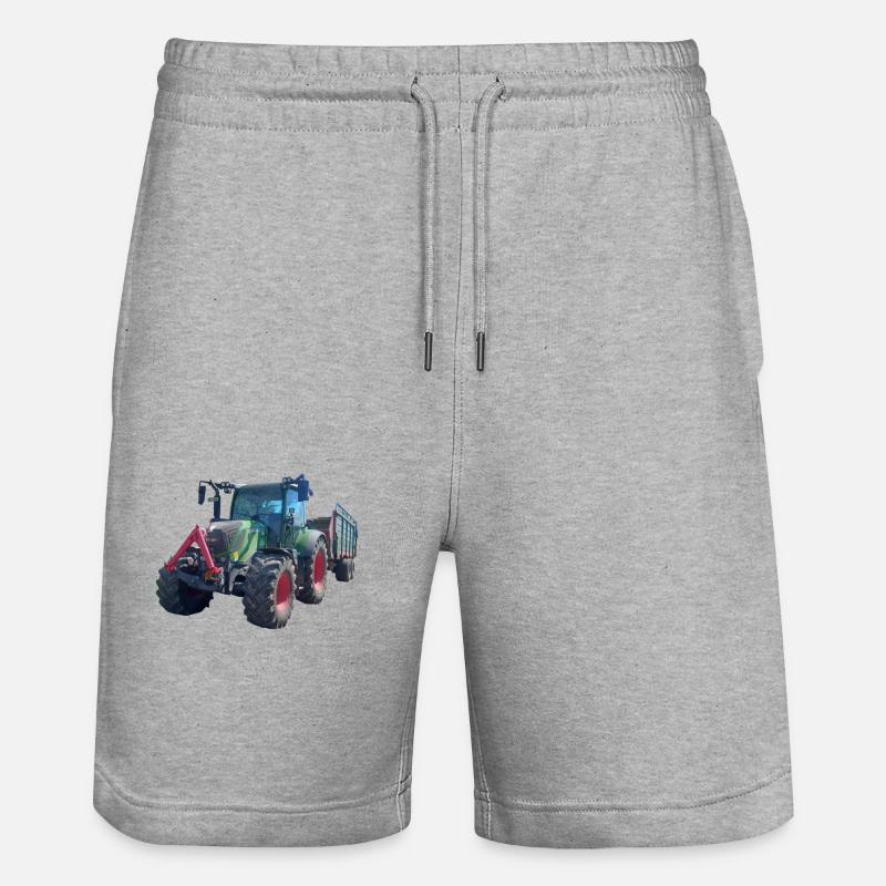 Traktor - Stanley/Stella Unisex Bio Joggingshorts Trainer  - Grau meliert