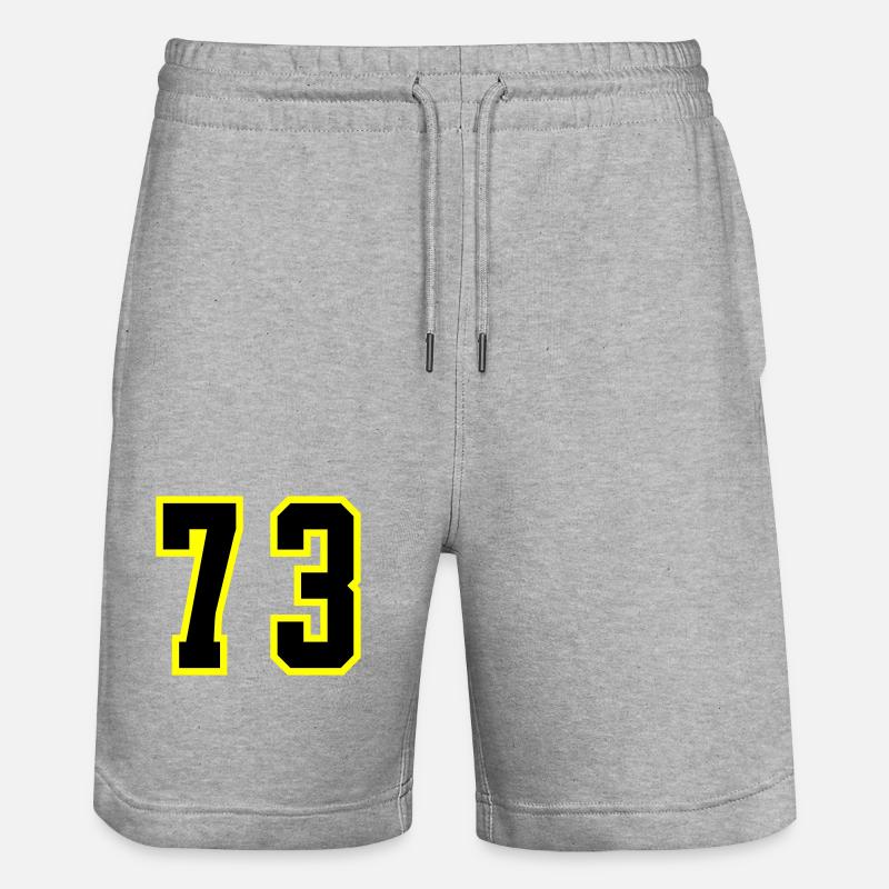 Maillot à 73 numéros - Short de jogging bio TRAINER Stanley/Stella unisexe - gris chiné