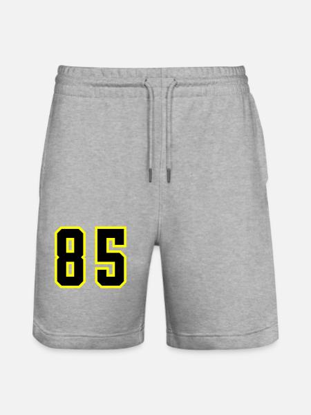 85 Zahl Trikot - Stanley/Stella Unisex Bio Joggingshorts Trainer  - Grau meliert