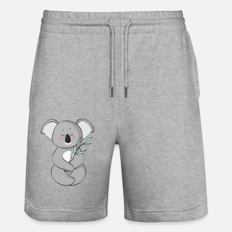 Koala - Short de jogging bio TRAINER Stanley/Stella unisexe - gris chiné