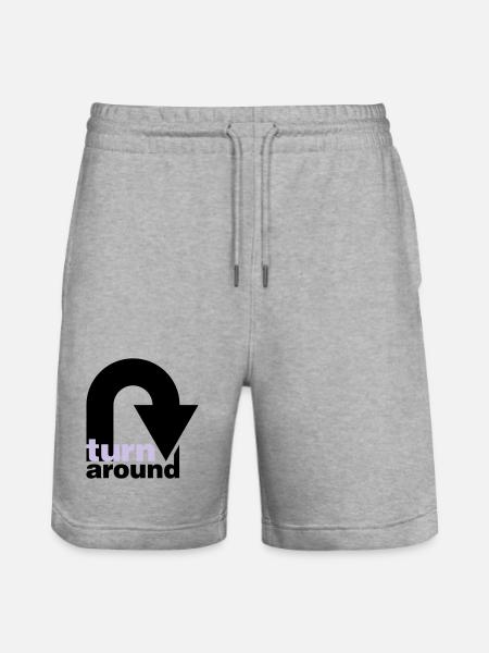turn around - Stanley/Stella Unisex Bio Joggingshorts Trainer  - Grau meliert