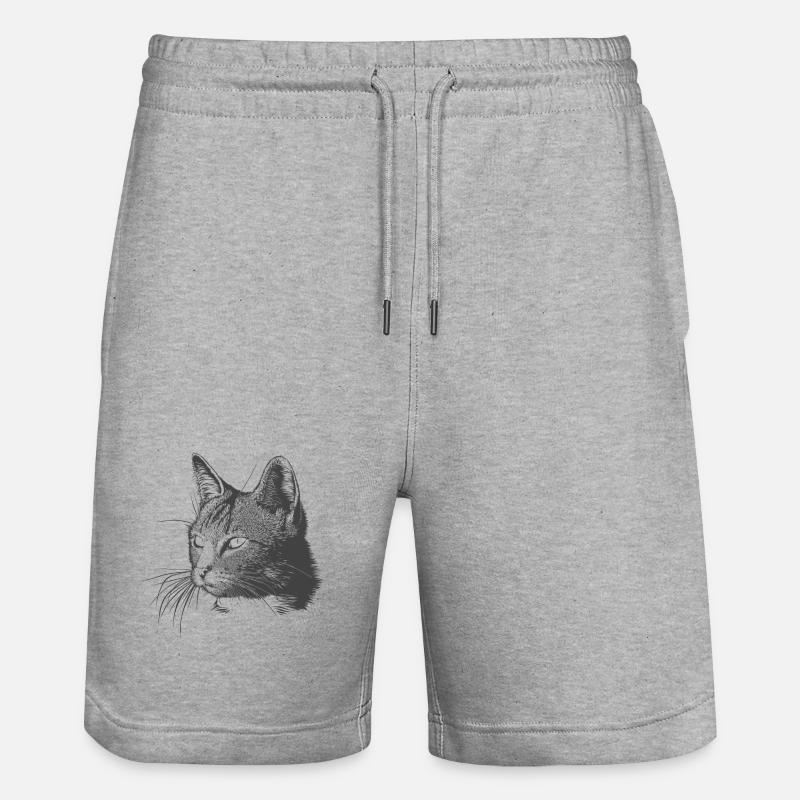 Chat - Short de jogging bio TRAINER Stanley/Stella unisexe - gris chiné