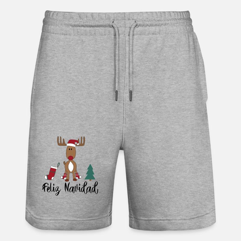 Espagnol de Noël - Short de jogging bio TRAINER Stanley/Stella unisexe - gris chiné