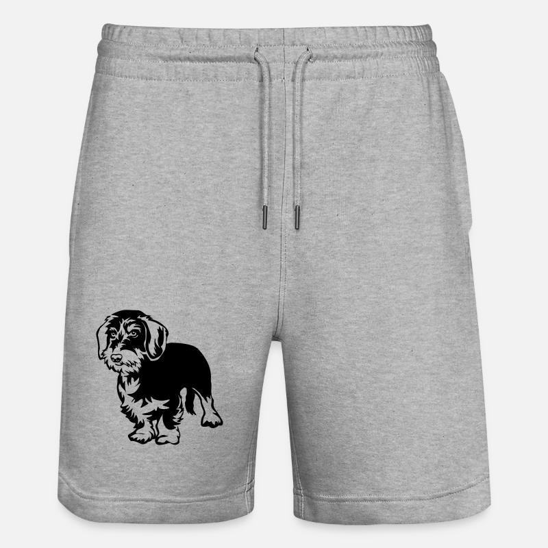 Teckel - Short de jogging bio TRAINER Stanley/Stella unisexe - gris chiné