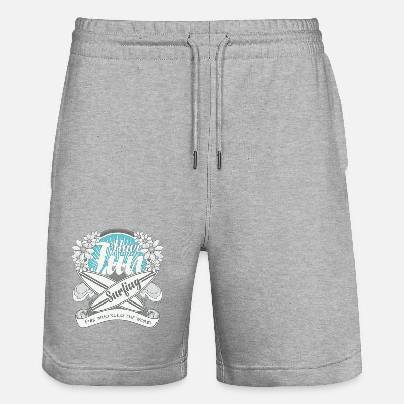 SURF, SURF - Short de jogging bio TRAINER Stanley/Stella unisexe - gris chiné