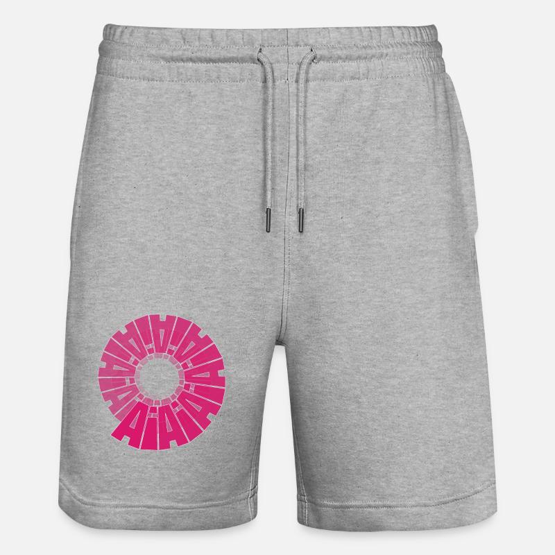 Spirale d’IA créée avec l’intelligence naturelle - Short de jogging bio TRAINER Stanley/Stella unisexe - gris chiné