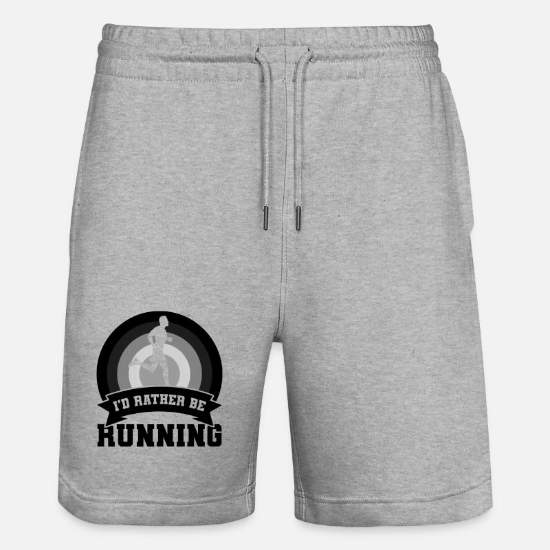 Drôle de blague de coureur - Short de jogging bio TRAINER Stanley/Stella unisexe - gris chiné