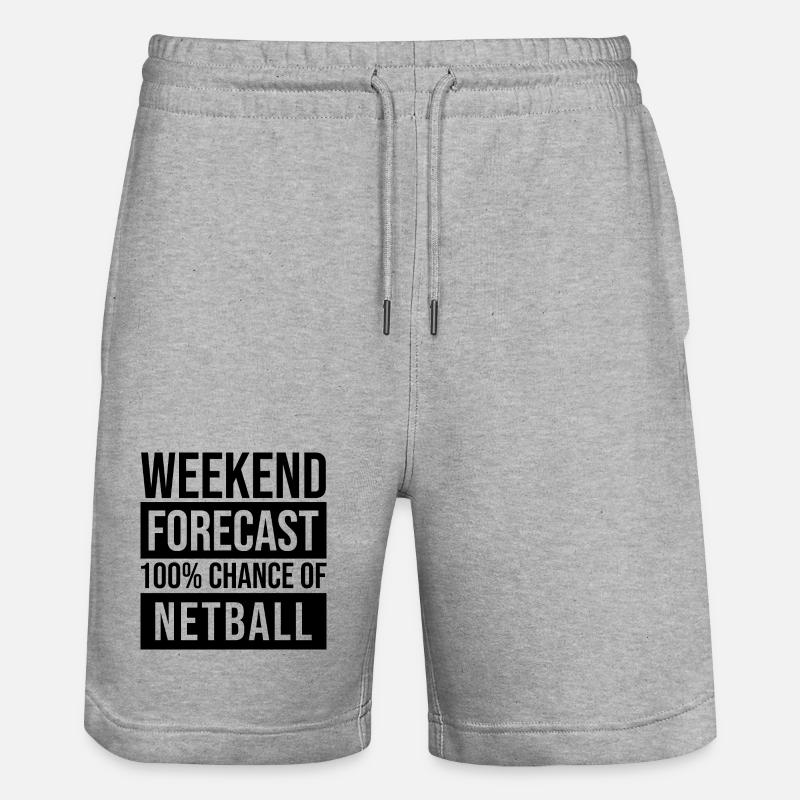 Netball - Short de jogging bio TRAINER Stanley/Stella unisexe - gris chiné