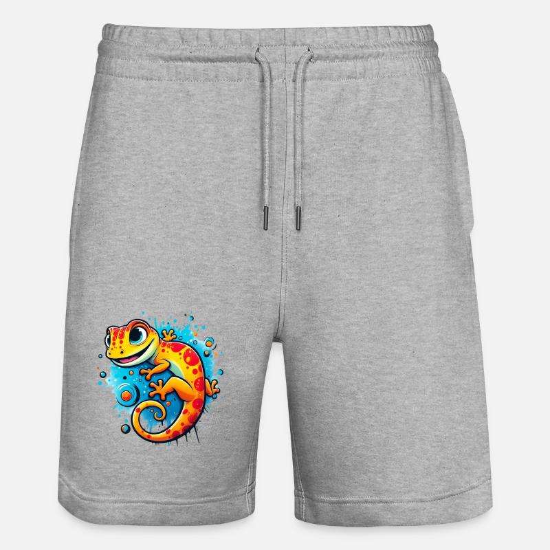 Geco - Pantaloncini da jogger ecologici unisex Trainer di Stanley/Stella - grigio melange