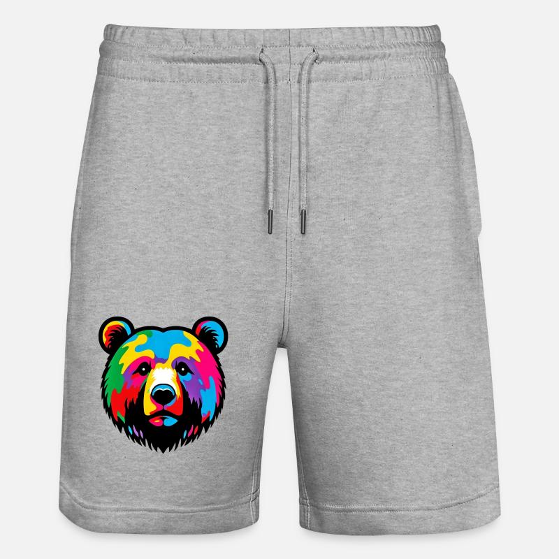 Ours - Short de jogging bio TRAINER Stanley/Stella unisexe - gris chiné