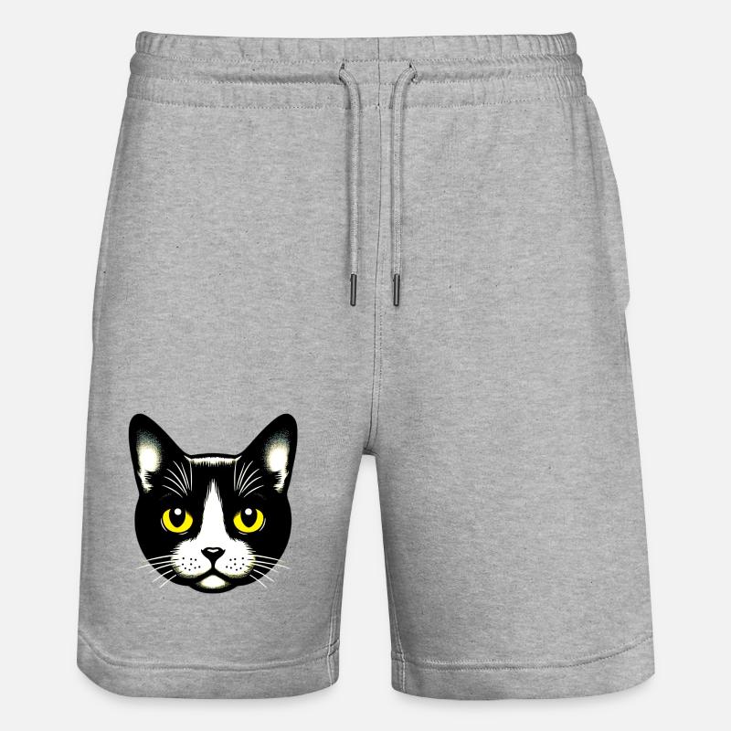 Chat - Short de jogging bio TRAINER Stanley/Stella unisexe - gris chiné