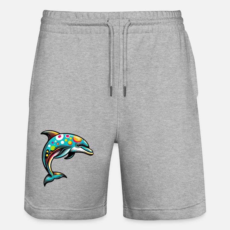 Dauphin - Short de jogging bio TRAINER Stanley/Stella unisexe - gris chiné