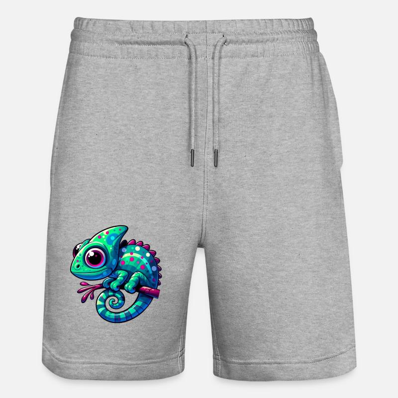 Caméléon - Short de jogging bio TRAINER Stanley/Stella unisexe - gris chiné