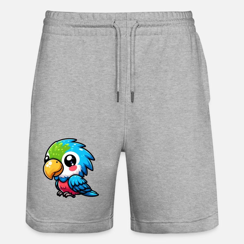 Perroquet - Short de jogging bio TRAINER Stanley/Stella unisexe - gris chiné