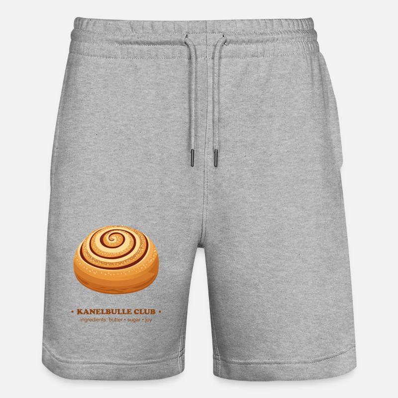 Skate Rolling Cinnamon Bun Design - Short de jogging bio TRAINER Stanley/Stella unisexe - gris chiné