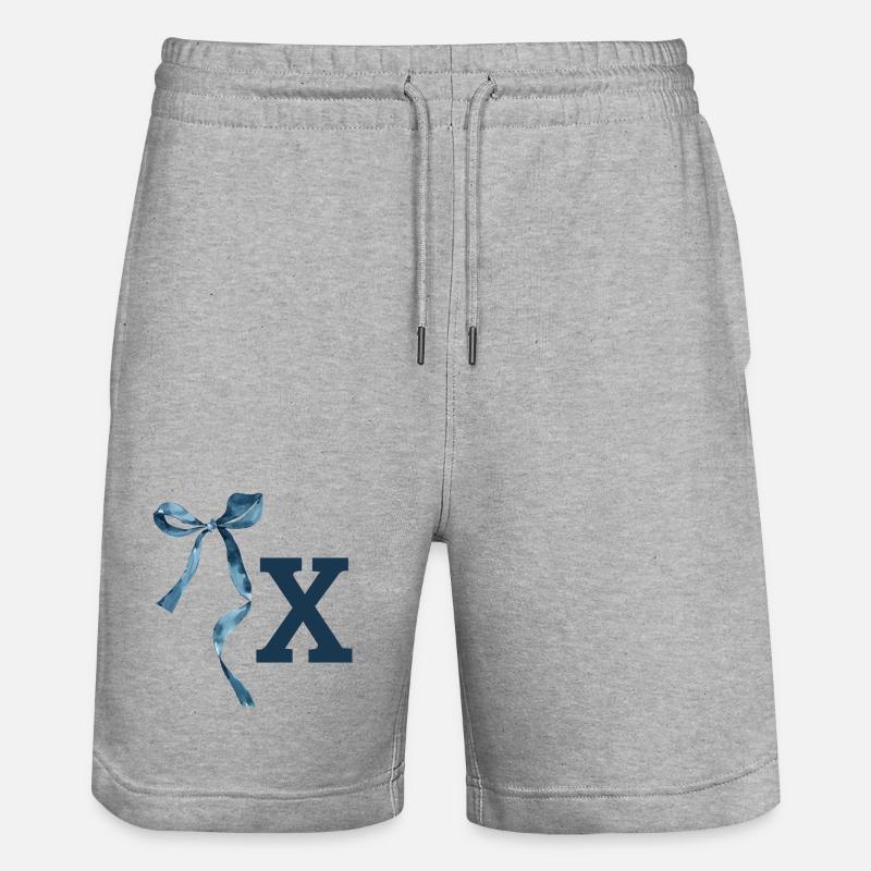 Monogramme x idée cadeau  - Short de jogging bio TRAINER Stanley/Stella unisexe - gris chiné