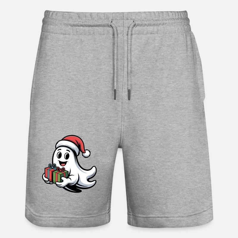 Weihnachtsgeist mit Geschenken - Short de jogging bio TRAINER Stanley/Stella unisexe - gris chiné
