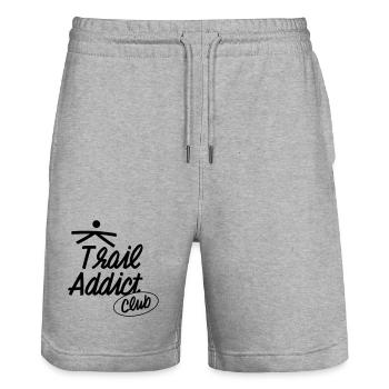 Trail Addict Club - Stanley/Stella Unisex Bio Joggingshorts Trainer  - Grau meliert - Vorne - Nik (191cm) & Marisol (170cm)