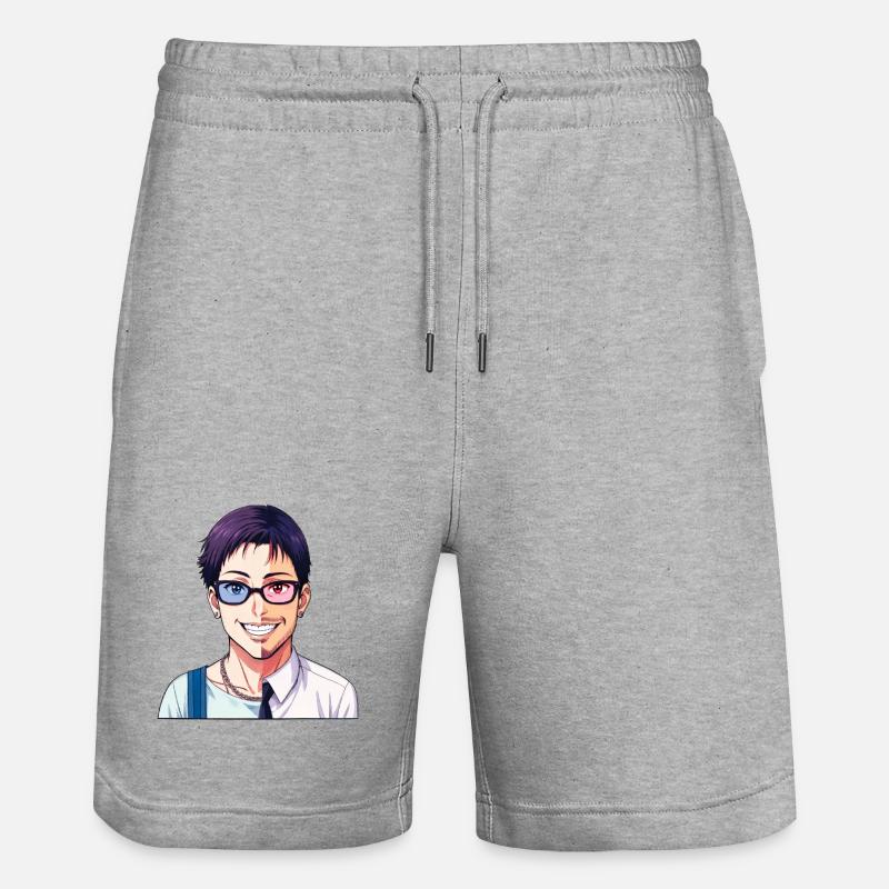 JUNGE TRAF MÄDCHEN – nette Leute - Stanley/Stella Unisex Bio Joggingshorts Trainer  - Grau meliert