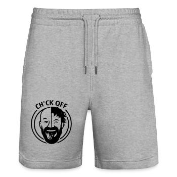 Funny Shirt Beard Graphic Tee Gift for Men fashion - Short de jogging bio TRAINER Stanley/Stella unisexe - gris chiné - Devant - Nik (191cm) & Marisol (170cm)