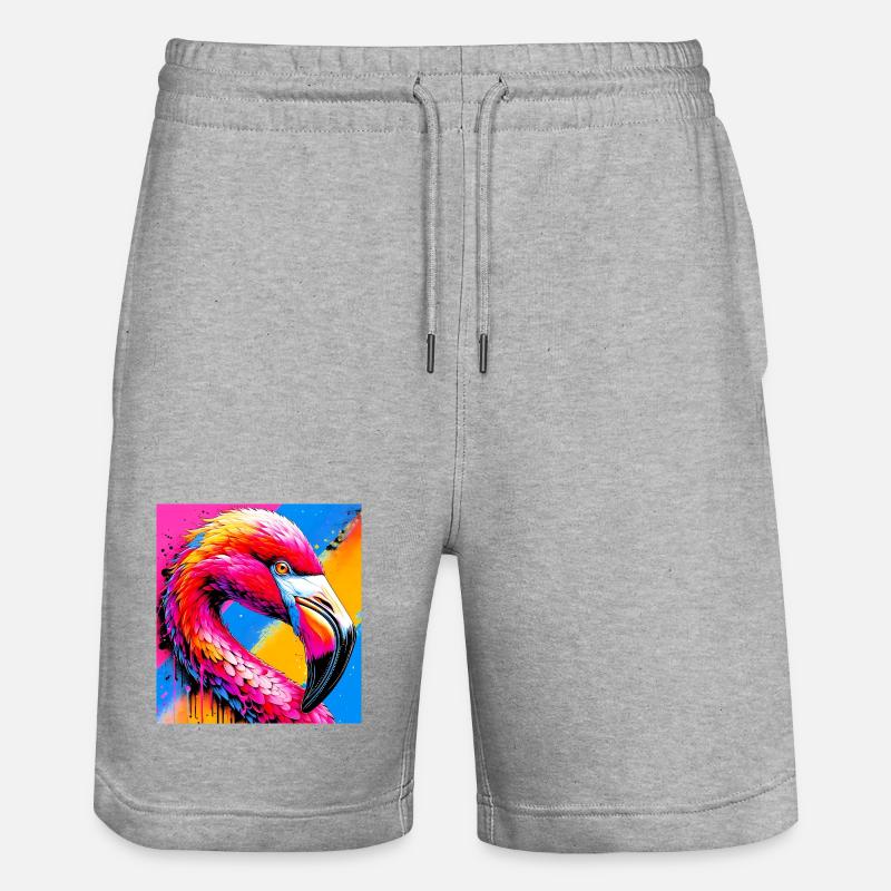Flamant - Short de jogging bio TRAINER Stanley/Stella unisexe - gris chiné
