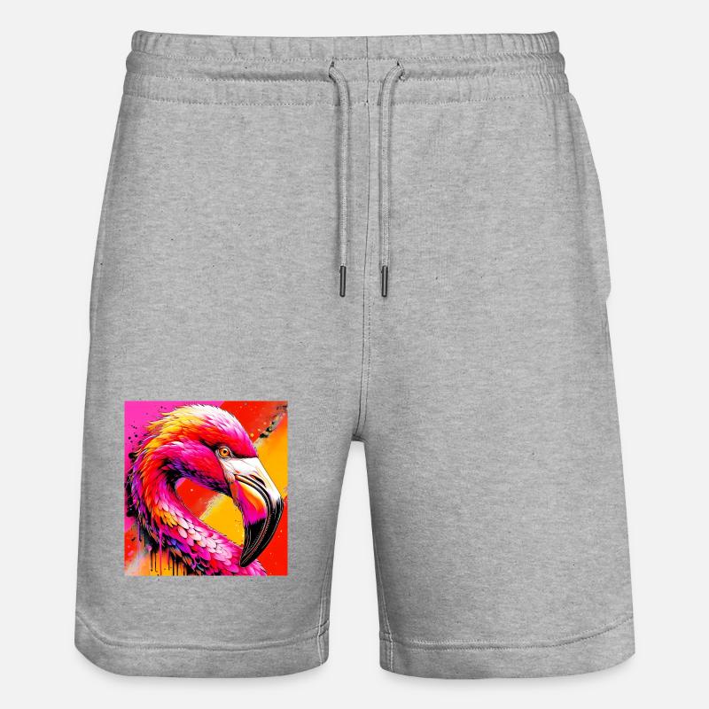 Flamant - Short de jogging bio TRAINER Stanley/Stella unisexe - gris chiné