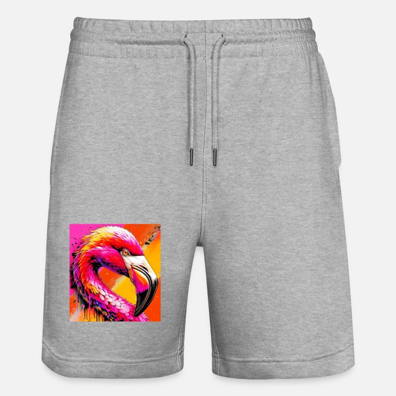 Flamant - Short de jogging bio TRAINER Stanley/Stella unisexe - gris chiné