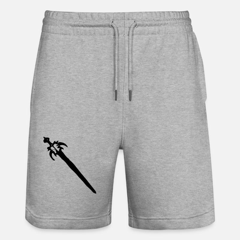 Épée - Short de jogging bio TRAINER Stanley/Stella unisexe - gris chiné