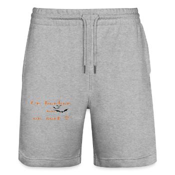 Halloween 2 - Stanley/Stella Unisex Bio Joggingshorts Trainer  - Grau meliert - Vorne - Nik (191cm) & Marisol (170cm)