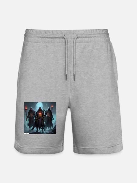 Amis guerriers oubliés - Short de jogging bio TRAINER Stanley/Stella unisexe - gris chiné