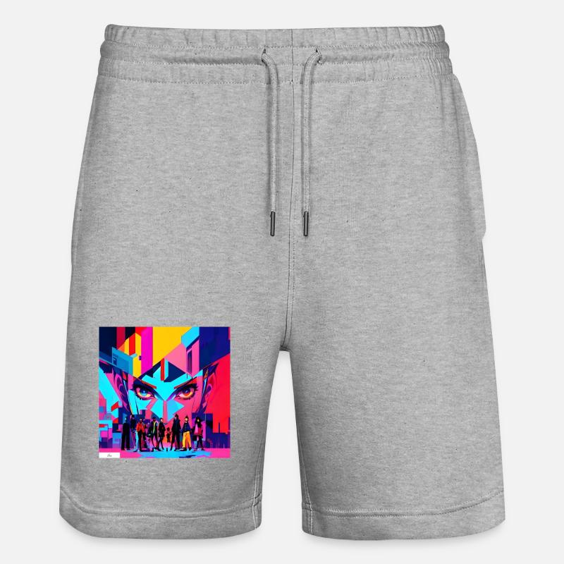 Amis du regard numérique - Short de jogging bio TRAINER Stanley/Stella unisexe - gris chiné