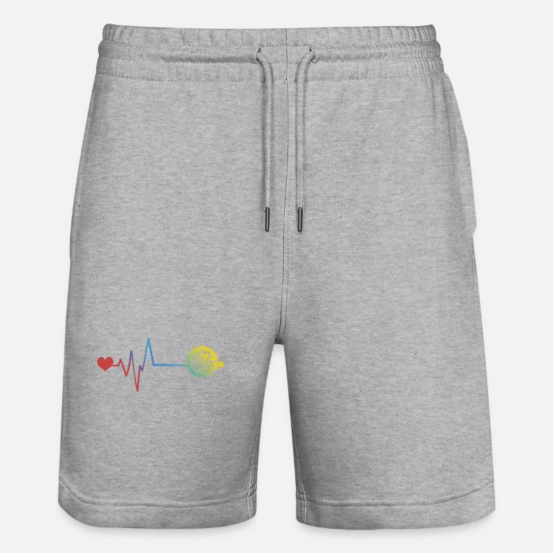 Fléchettes Sport Pulse Heartbeat - Short de jogging bio TRAINER Stanley/Stella unisexe - gris chiné