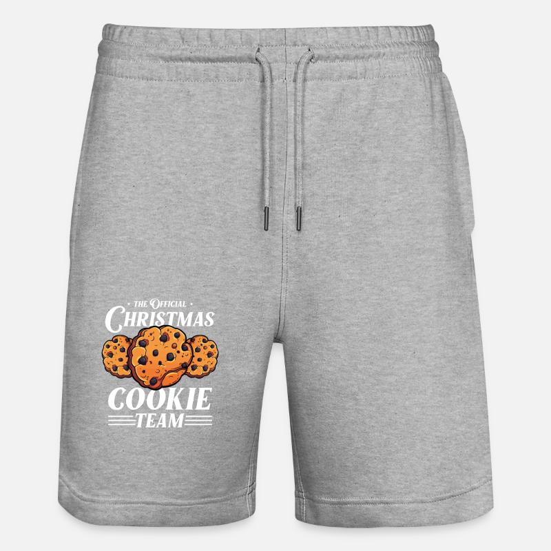 Noël Pâtisserie Biscuits Équipe Noël - Short de jogging bio TRAINER Stanley/Stella unisexe - gris chiné