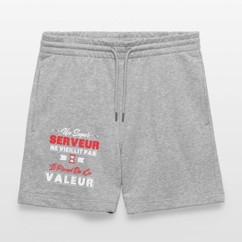 A Super Server does not age as a gift Server Stanley/Stella Trainer Unisex Organic Jogging Shorts