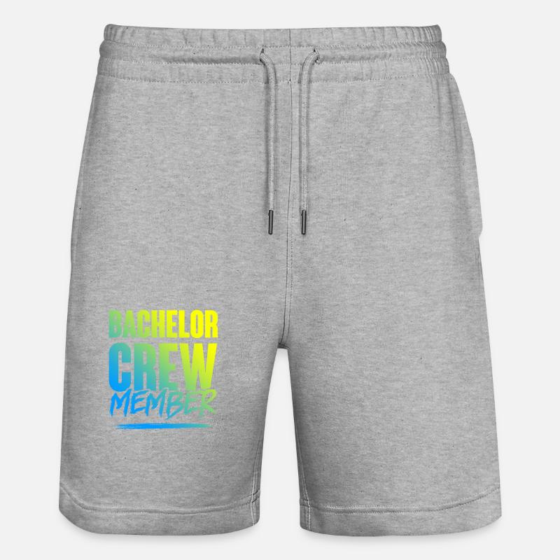 Équipage Bachelor - Short de jogging bio TRAINER Stanley/Stella unisexe - gris chiné