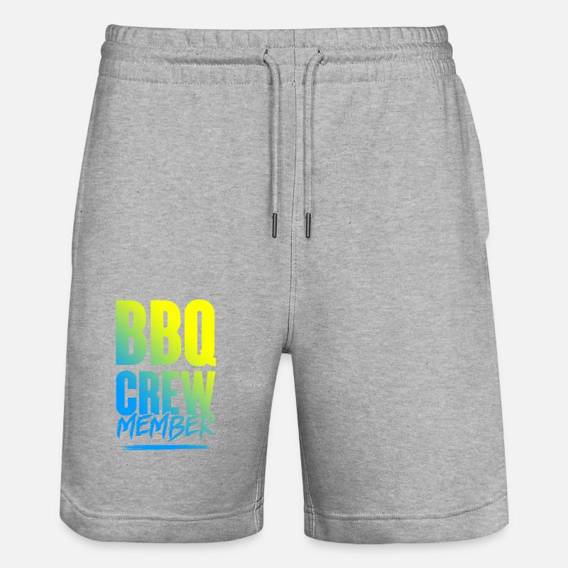 Équipe de barbecue - Short de jogging bio TRAINER Stanley/Stella unisexe - gris chiné