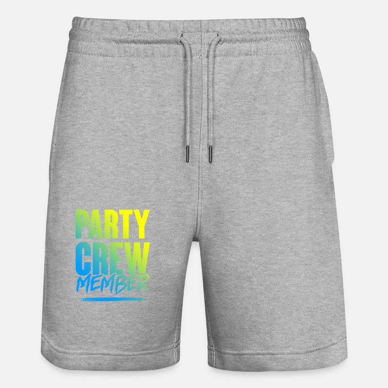 Équipe de fête - Short de jogging bio TRAINER Stanley/Stella unisexe - gris chiné