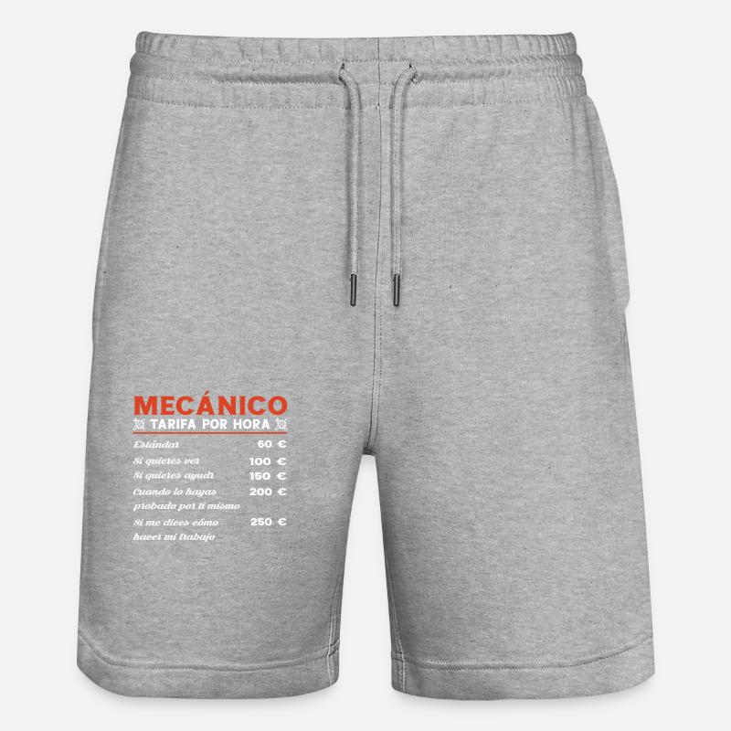 Mécanicien Garage à l’heure - Short de jogging bio TRAINER Stanley/Stella unisexe - gris chiné