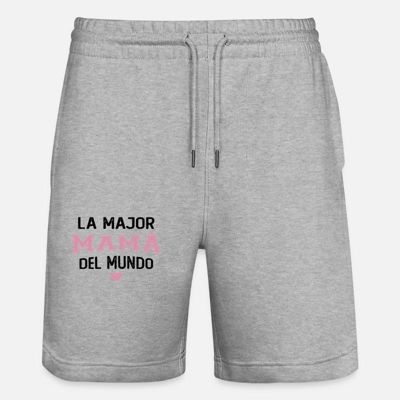 La meilleure maman du monde - Short de jogging bio TRAINER Stanley/Stella unisexe - gris chiné
