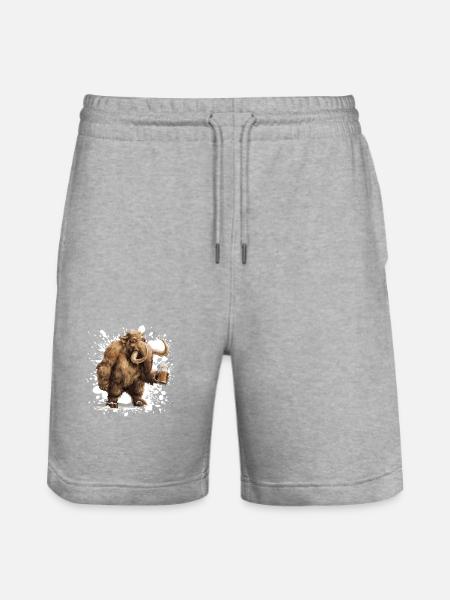 Mammut Beer Funny - Stanley/Stella Trainer Unisex Organic Jogging Shorts - heather grey