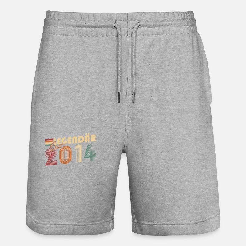 Legendary since 2014 - Stanley/Stella Trainer Unisex Organic Jogging Shorts - heather grey