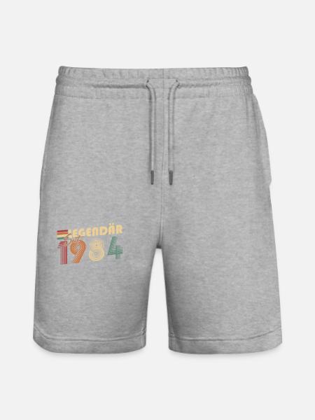 Legendary since 1984 - Stanley/Stella Trainer Unisex Organic Jogging Shorts - heather grey