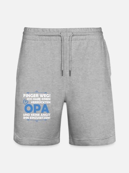 J'ai un grand-père fou - Short de jogging bio TRAINER Stanley/Stella unisexe - gris chiné