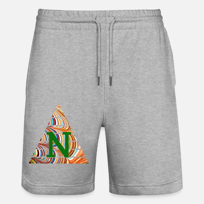 Dreieck E 56 N - Short de jogging bio TRAINER Stanley/Stella unisexe - gris chiné