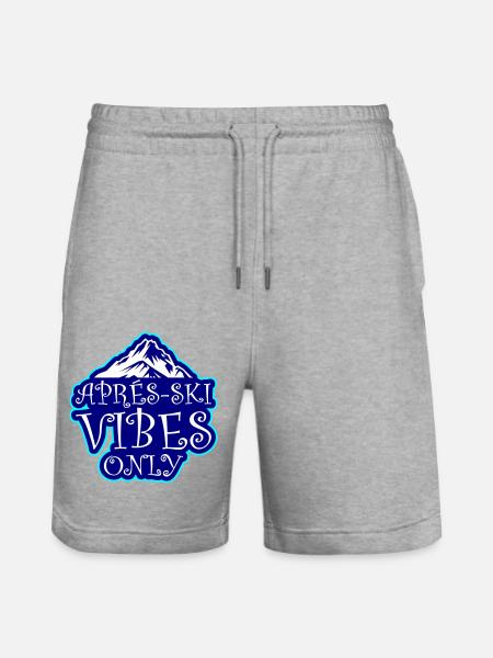 Après-ski vibes only - Stanley/Stella Trainer Unisex Organic Jogging Shorts - heather grey